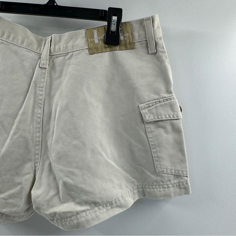 Lee Life Energy & Essence Light Beige Khaki Cargo Shorts | Women’s Size 7 - Picture 7 of 8